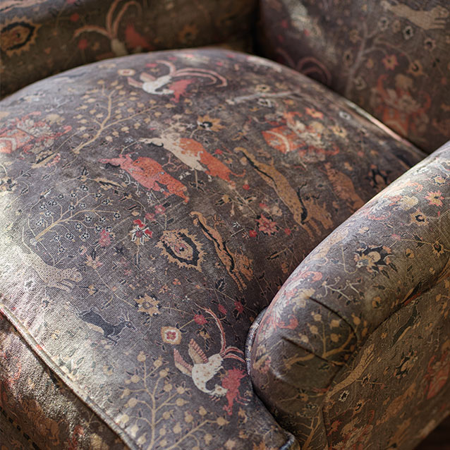 V&A Threads of India Opulent Velvets Lahore Dynasty Slate